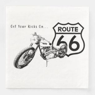 Serviette en papier Route 66