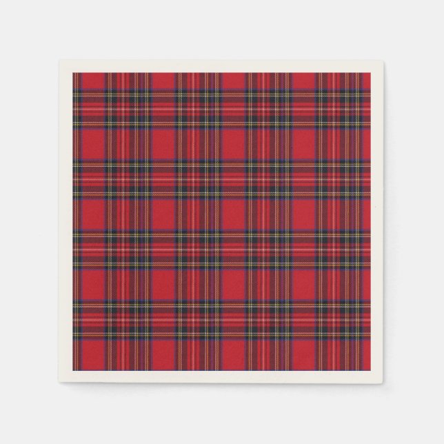 Serviette En Papier Royal Stewart Tartan (Devant)
