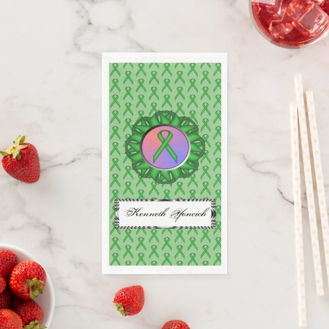 Serviette En Papier Ruban Green Standard par Kenneth Yoncich (En situation)