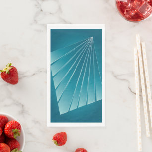 Serviette En Papier Rubans turquoise