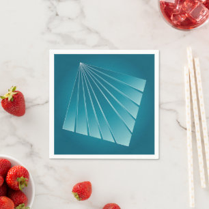 Serviette En Papier Rubans turquoise