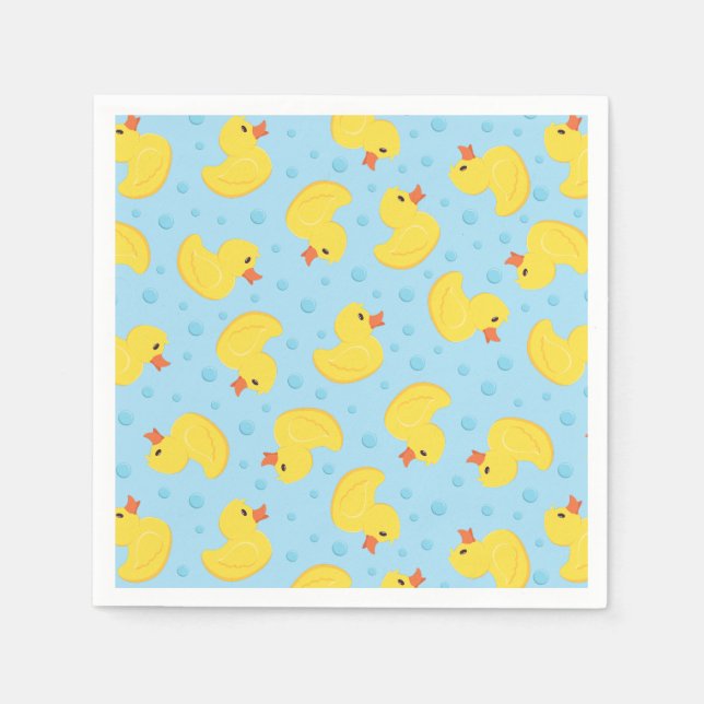 Serviette En Papier Rubber Ducky 1er Anniversaire Fête Enfants bébé (Devant)