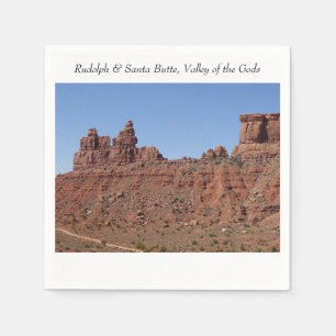 Serviette En Papier Rudolph & Père Noël Butte, Vallée des Dieux, Utah