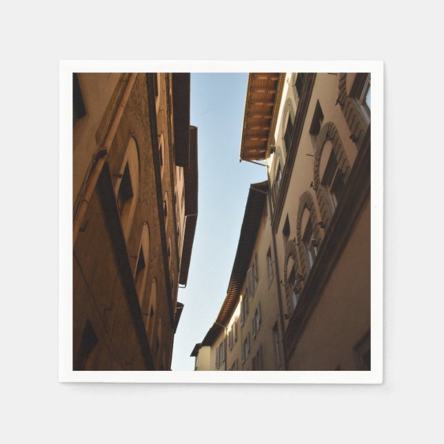 Serviette En Papier Rue baignée de soleil (Devant)