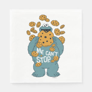 Serviette En Papier Rue Sésame Cookie Monster - Me Can't Stop