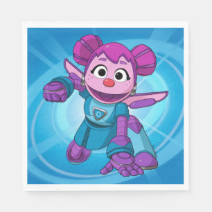 Serviette En Papier Rue Sésame   Méca Builders Abby In Action