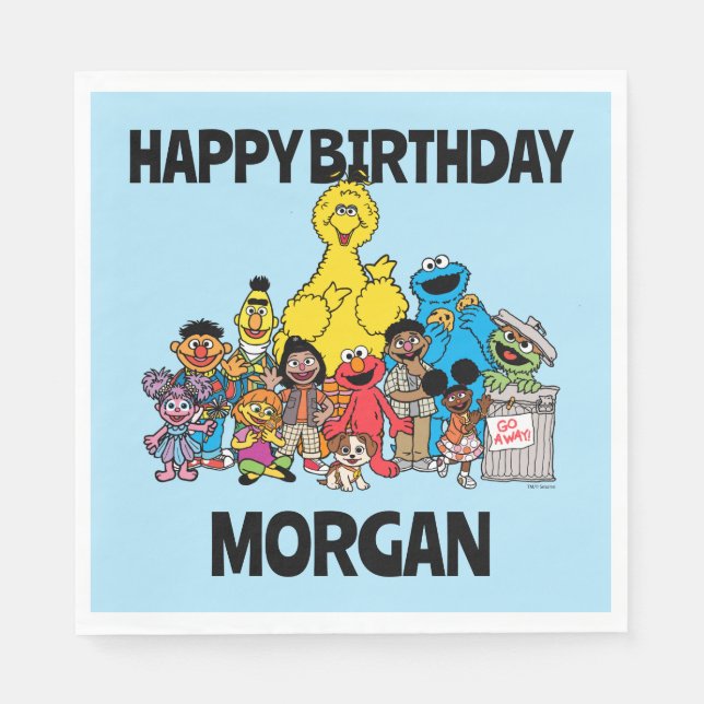 Serviette En Papier Rue Sésame | Pâtes sésame | Ajouter Votre Nom (Devant)