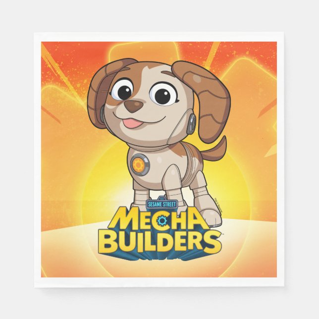 Serviette En Papier Rue Sésame | Tango des constructeurs mécaniques (Devant)