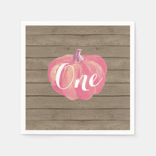 Serviette En Papier Russe Citrouille Automne Premier anniversaire fête