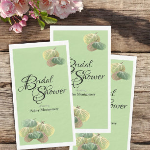 Serviette En Papier Russe Fête des mariées automne Aspen Feuille vert