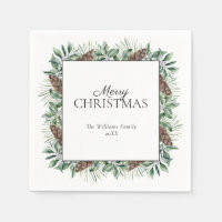 Russe hiver Fir Cone Joyeux Noël