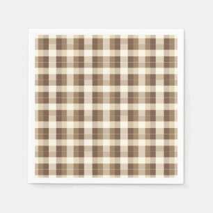 Serviette En Papier Russe minimaliste Thanksgiving Brown