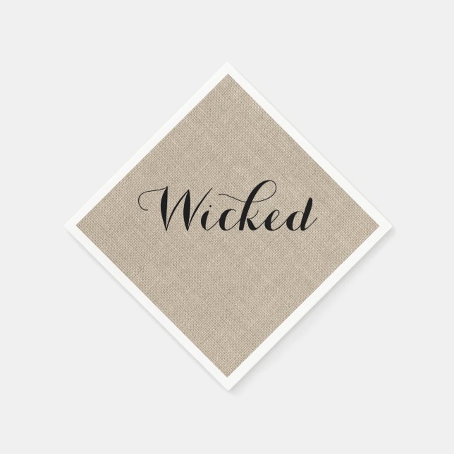 Serviette En Papier Russe Wicked Halloween Napkin (Coin)