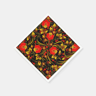 Serviette En Papier Russian khokhloma