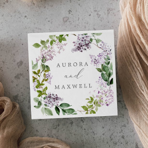 Serviette En Papier Rustic Lilac Mariage