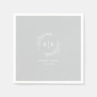 Serviette En Papier Rustic Wreath Mariage Rehearsal Party