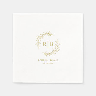 Serviette En Papier Rustic Wreath Mariage Rehearsal Party