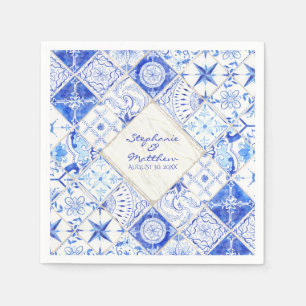 Serviette En Papier Rustique ferme grange élégant mariage aquarelle ca