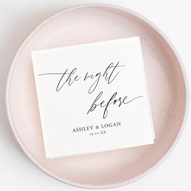 Serviette En Papier Rustique La Nuit Avant Le Dîner De Répétition (Créateur téléchargé)