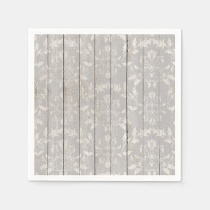 Serviette En Papier Rustique Maison de Campagne Shabby Chic Bois Blanc