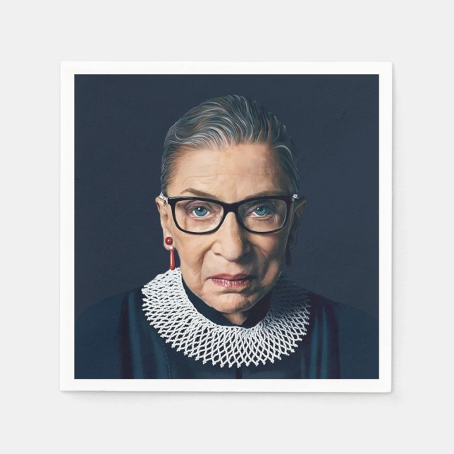 Serviette En Papier Ruth Bader Ginsburg (Devant)