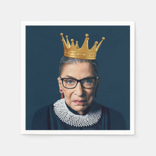 Serviette En Papier Ruth Bader Ginsburg Gold Crown