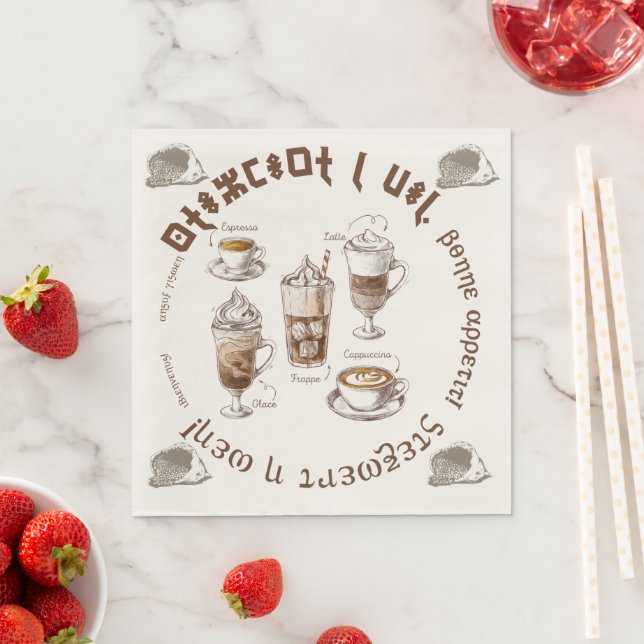 Serviette En Papier S-tazmart-n-wen ! Bon appétit ! (En situation)