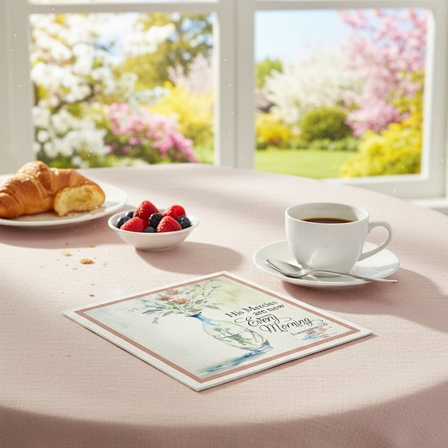 Serviette En Papier Sa miséricorde est nouvelle chaque matin (Créateur téléchargé)