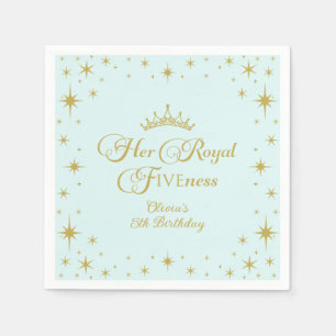 Serviette En Papier Sa Royale Quintessence Princesse d'Or 5e Anniversa