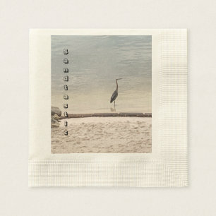 Serviette En Papier Sable apaisant et flore du lac de Héron Sandtasti