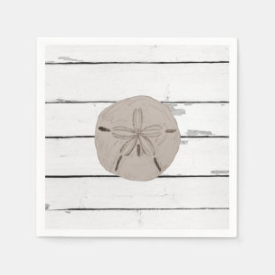 Serviette En Papier Sable Dollar Peinture Beach Shiplap