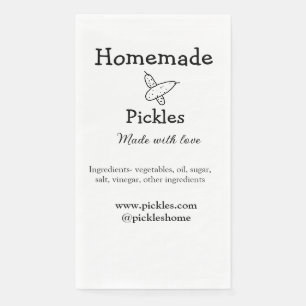 Serviette En Papier Sachets maison faits avec amour ajouter texte site