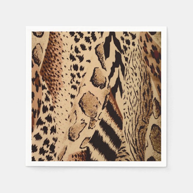 Serviette En Papier Safari Brown (Devant)