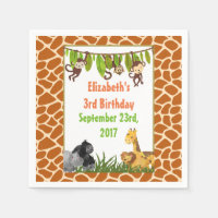Safari Jungle Animal Thème Anniversaire
