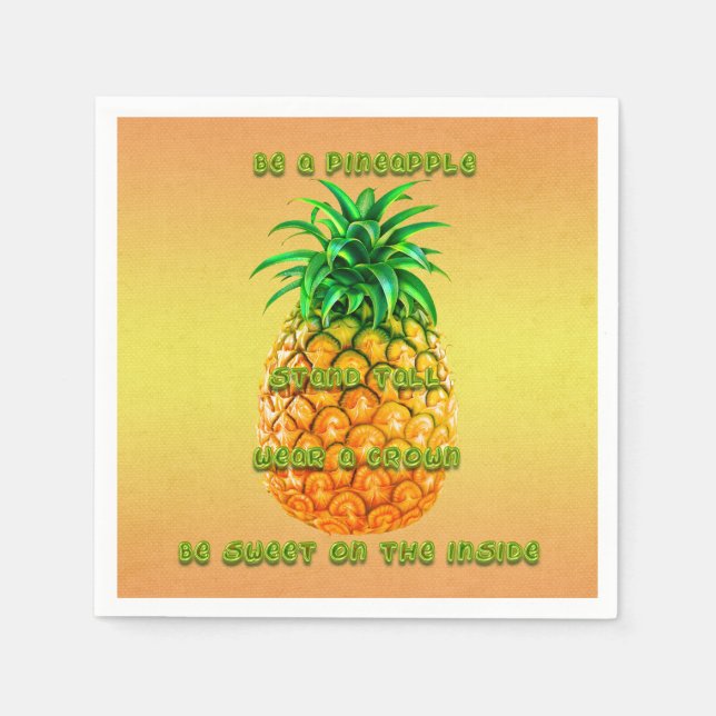 Serviette En Papier Sagesse de l'ananas (Devant)