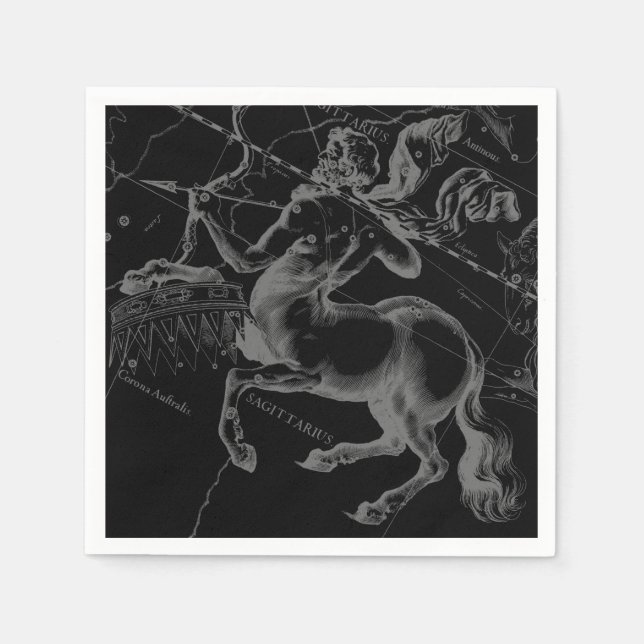 Serviette En Papier Sagittarius Constellation Classy Hevelius (Devant)