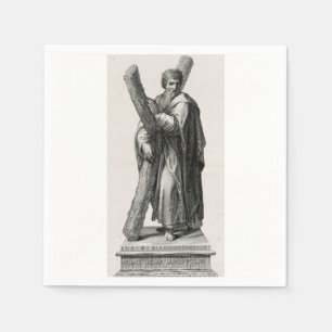 Serviette En Papier Saint André l'apôtre, premier appelé des disciples