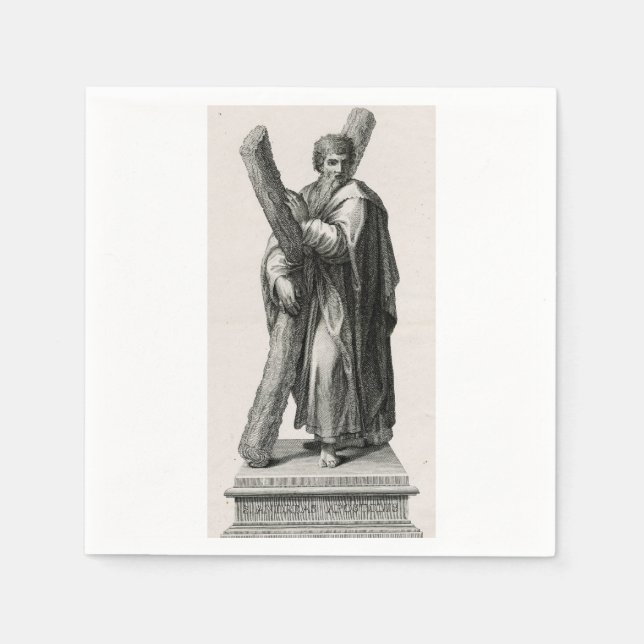 Serviette En Papier Saint André l'apôtre, premier appelé des disciples (Devant)