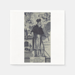 Serviette En Papier Saint Aubin d'Angers Évêque Premier de la Misérico