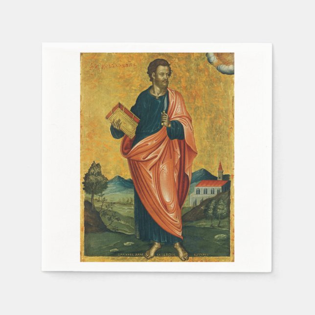 Serviette En Papier Saint Barthélemy l'apôtre Beaux-Arts (Devant)