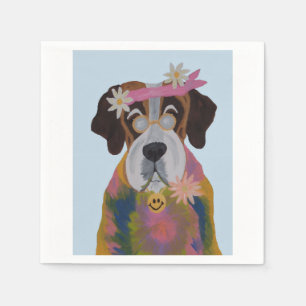 Serviette En Papier Saint-Bernard Hippie