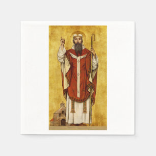 Serviette En Papier Saint Boniface de Mayence - Patron des éducateurs