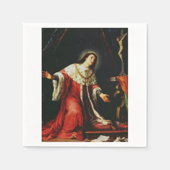 Serviette En Papier Saint Casimir Jagiellon (Devant)