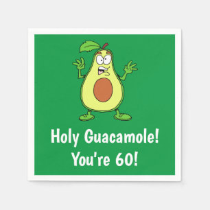 Serviette En Papier Saint-Guacamole Vous avez 60 nappes Avocado amusan