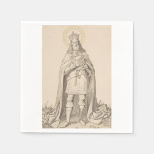 Serviette En Papier Saint Henri II le Saint Empereur romain