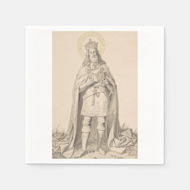 Serviette En Papier Saint Henry II the Holy Roman Emperor (Devant)