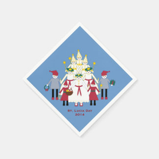 Serviette En Papier Saint-Lucie Jour Papier de Noël serviettes