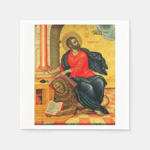 Serviette En Papier Saint Marc l'évangéliste icône orthodoxe