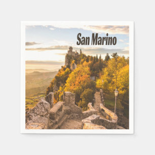 Serviette En Papier Saint-Marin Europe Trois tours