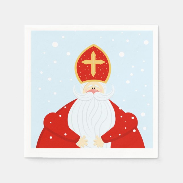 Serviette En Papier Saint Nicolas (Devant)